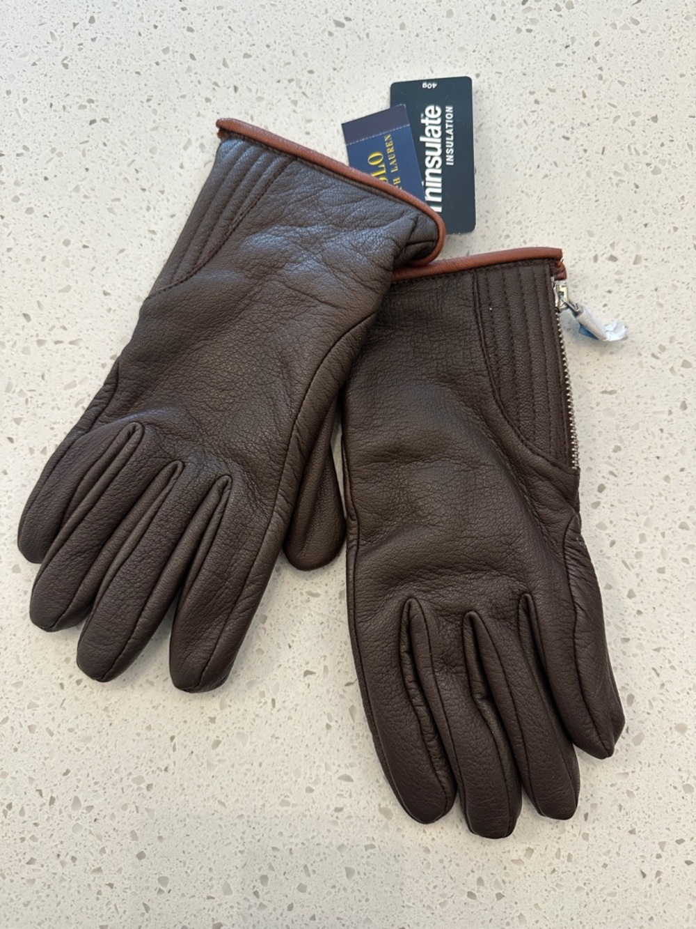 PoloRalphLauren NWT leather gloves